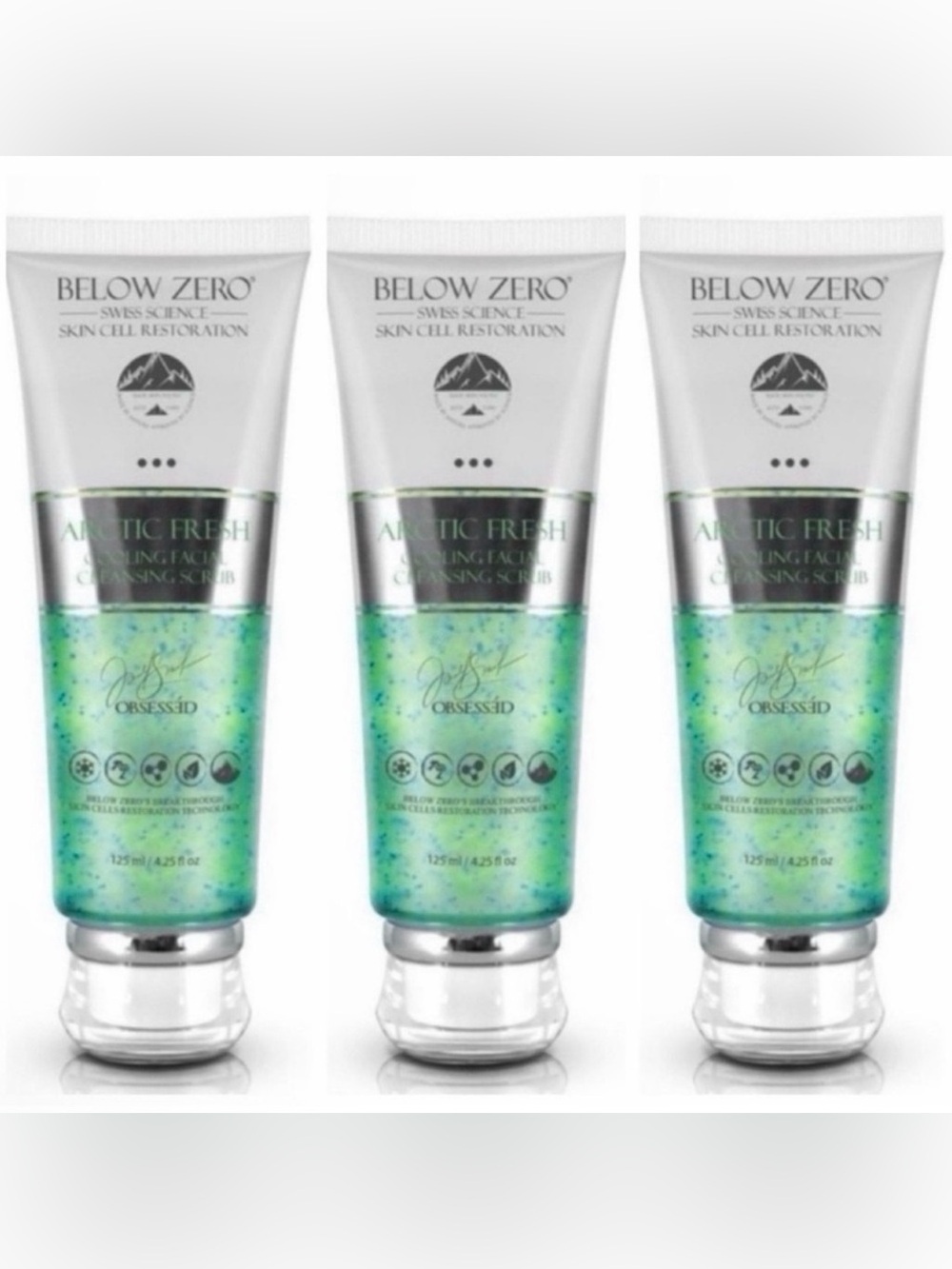 🔥Below Zero BUNDLE OF 3 Cooling Facial Cleansing Scrub ~ Retail $450🔥